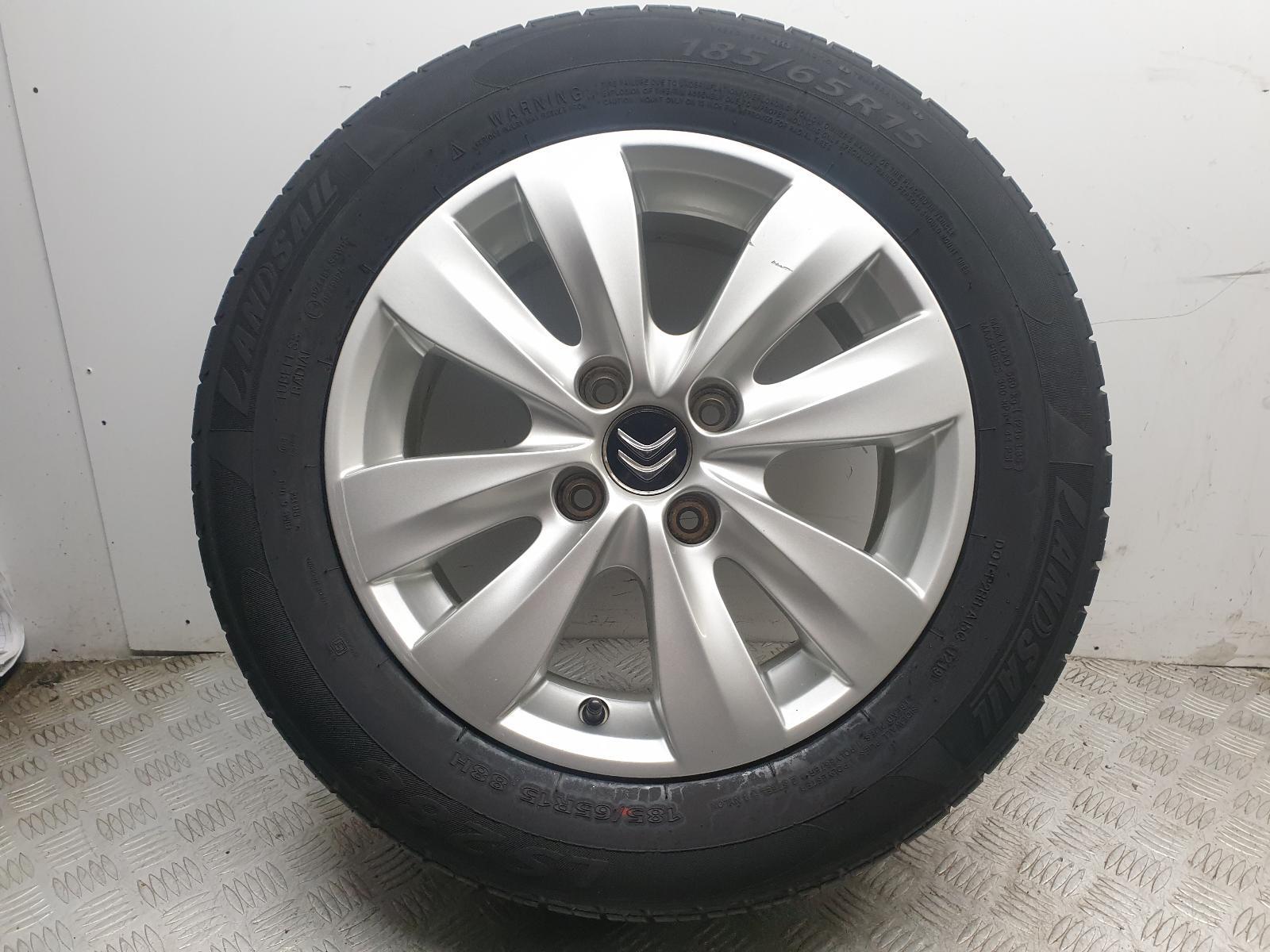 2010 CITROEN C3 ALLOY WHEEL AND TYRE 185 65 15 TREAD DEPTH 4MM