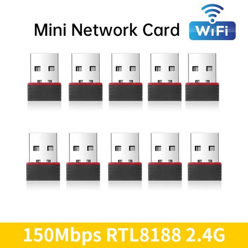 150Mbps Mini USB Wireless Wifi Adapter Wi fi Network LAN Card 802.11b/g/ Lot - 第 1/13 張圖片