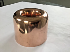 Antique Copper Jelly Mould Ring Shaped 9.5cm High