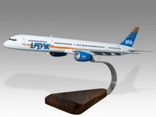 Boeing 757-300 Arkia Israeli Airlines Desk Wood Airplane Model Small Scale 1/150