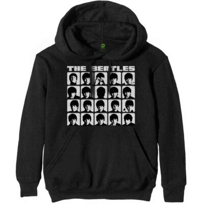 The Beatles Hard Days Night Faces Mono Women's T-Shirt - Official Licensed, 100% Cotton, Black - View #11