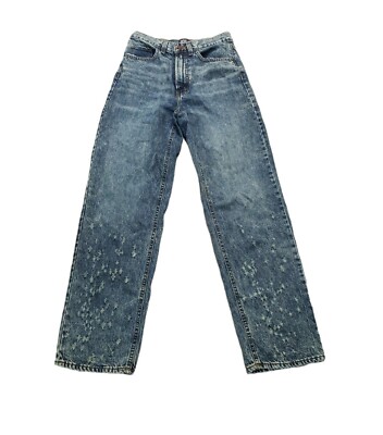 URBAN OUTFITTERS BDG High Rise waisted Baggy Jeans black acid wash