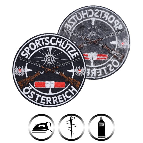 Tiratore sportivo Austria toppa stiratore sport shooting patch Austria tiratore - Foto 2 di 5