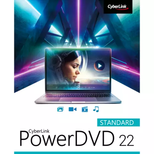 CyberLink PowerDVD 22 Standard ESD (Download) 64-Bit Windows 11/10/8.1/7 eMail