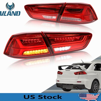 LED Tail Lights For Mitsubishi Lancer EVO 2008-2017 Rear Lamp Assembly