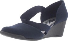 Anne Klein Women's Tara 2 Strappy Wedge Heels UK 4 Navy