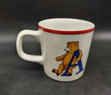 TIFFANY  CO Alphabet Bears 3" Vintage Ceramic Mug - Cute Child's Cup