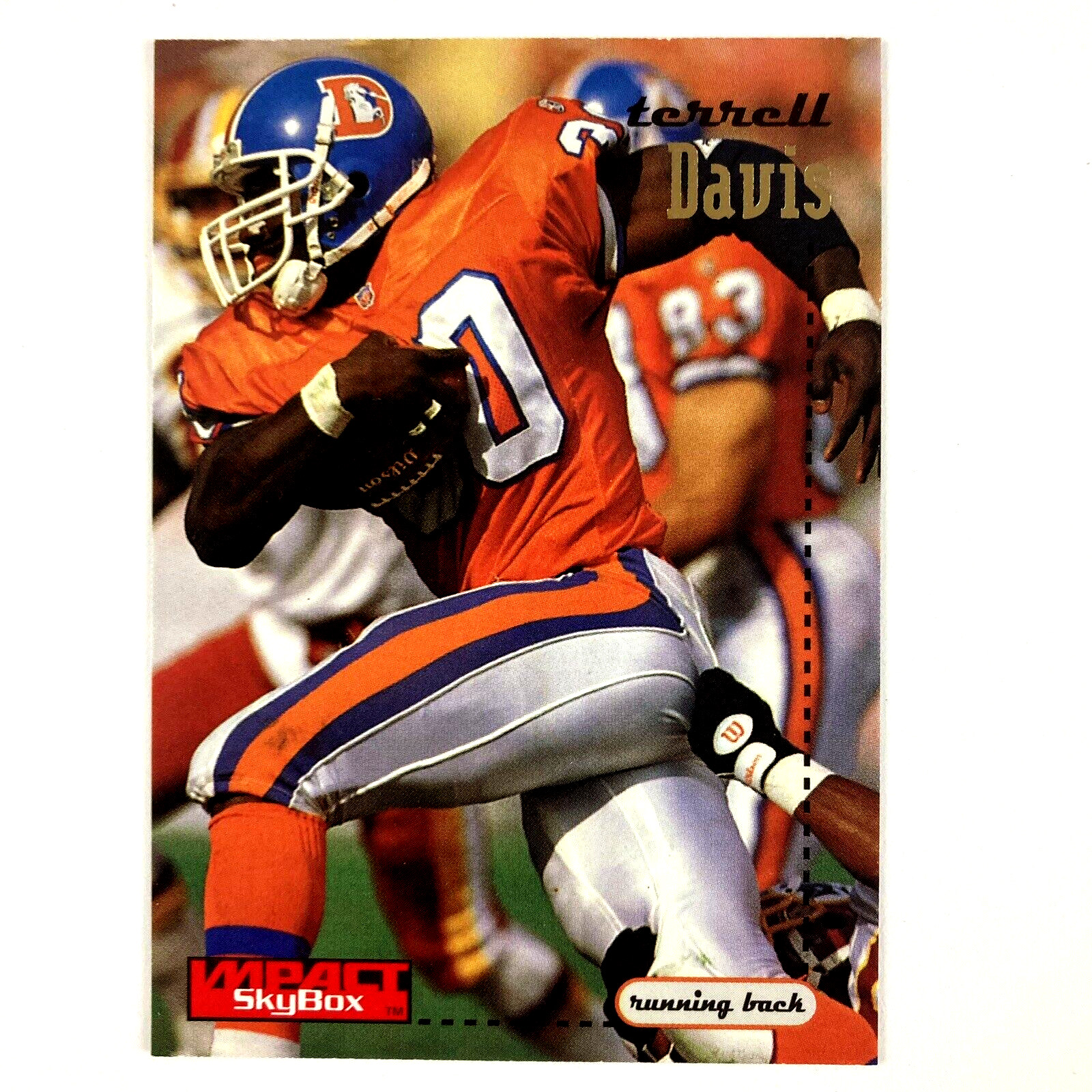 Terrell Davis 1996 Skybox Impact Card #41 NFL  Denver Broncos