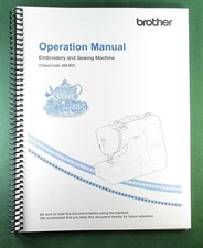 Brother SE-625 Instruction Manual: Full Color 100 Pages & Protective Covers!