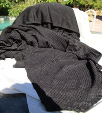 NEW 2 yds fabric 62" wide stretch knit black lightweight