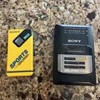 lot of two vintage Sony walkmans untested