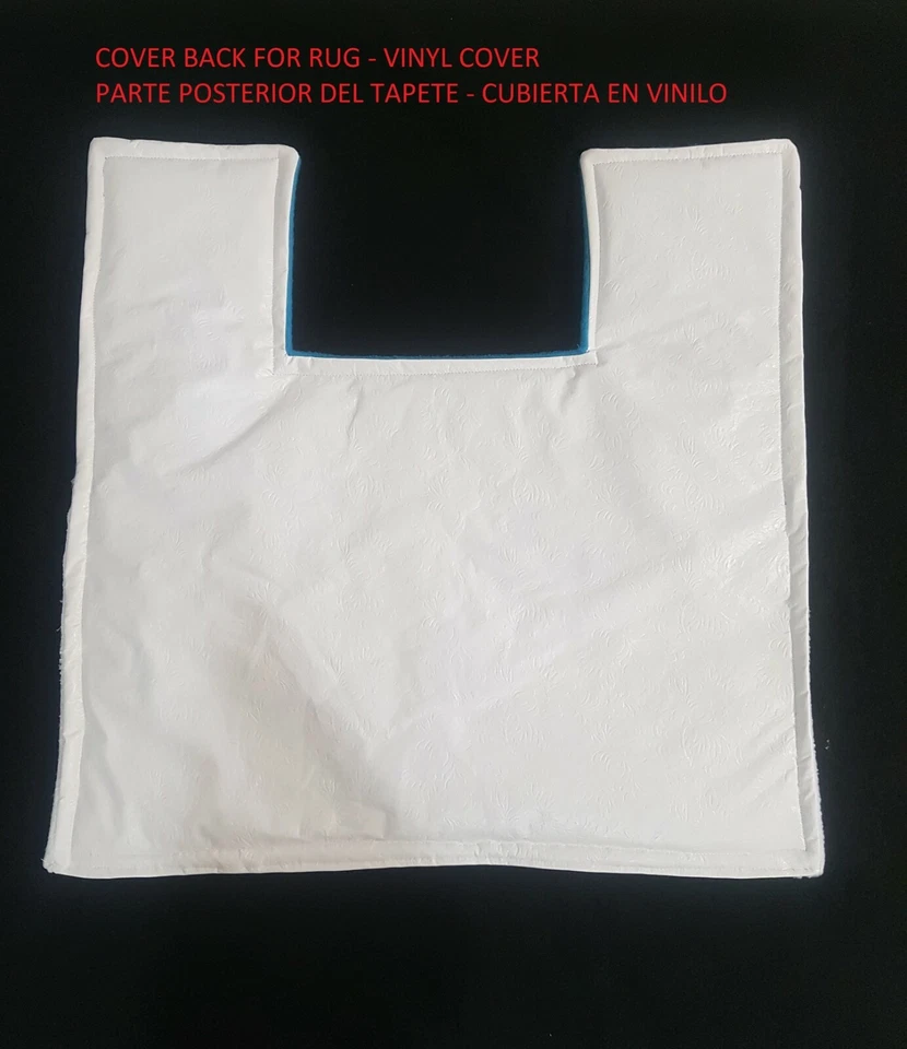 Juego de 3 alfombras decorativas para asiento de inodoro de Navidad muñeco de nieve azul Foto 3 de 4