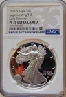 2021 S American Silver Eagle Proof T-2 NGC PF70 Eagle Landing Early Releases