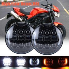 For 2010-2015 Speed Triple Triumph Motorcycles LED Headlight W/Turn Signal Lamp