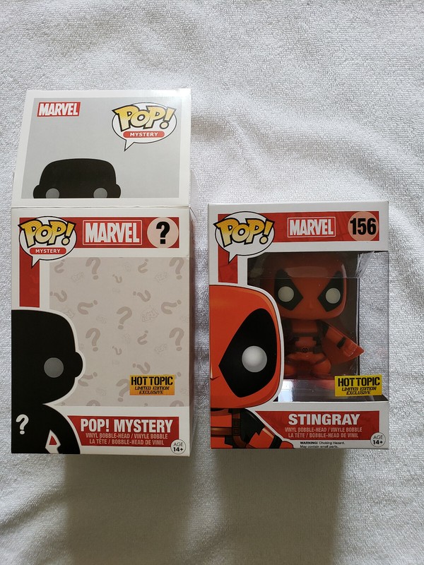 FUNKO POP! MARVEL MYSTERY HOT TOPIC EXCLUSIVE STINGRAY #156