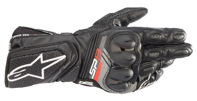 Alpinestars SP-8 V3 Leder Motorrad Handschuhe  Gr. XL - Schwarz