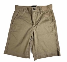 RVCA Boys Chino Shorts Brown Tan Boys Size 25 Week-day Stretch School Vacation