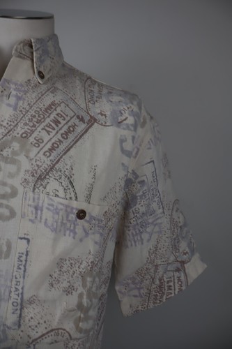 CAMEL COLLECTION CAMICIA UOMO COTONE TG. M MAN CASUAL VINTAGE COTTON SHIRT - Picture 2 of 7