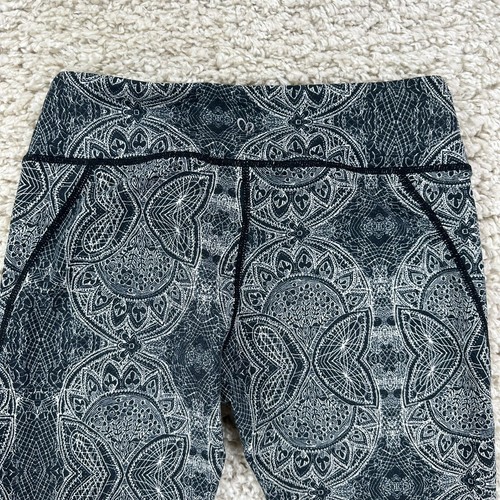 Full Tilt Sport Womens Size Small Leggings Mesh Detail Black White - Picture 8 of 9