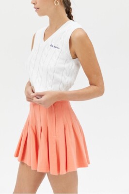 Urban Outfitters UO Pink Rose Pink Pleated Mini Skirt Size Medium