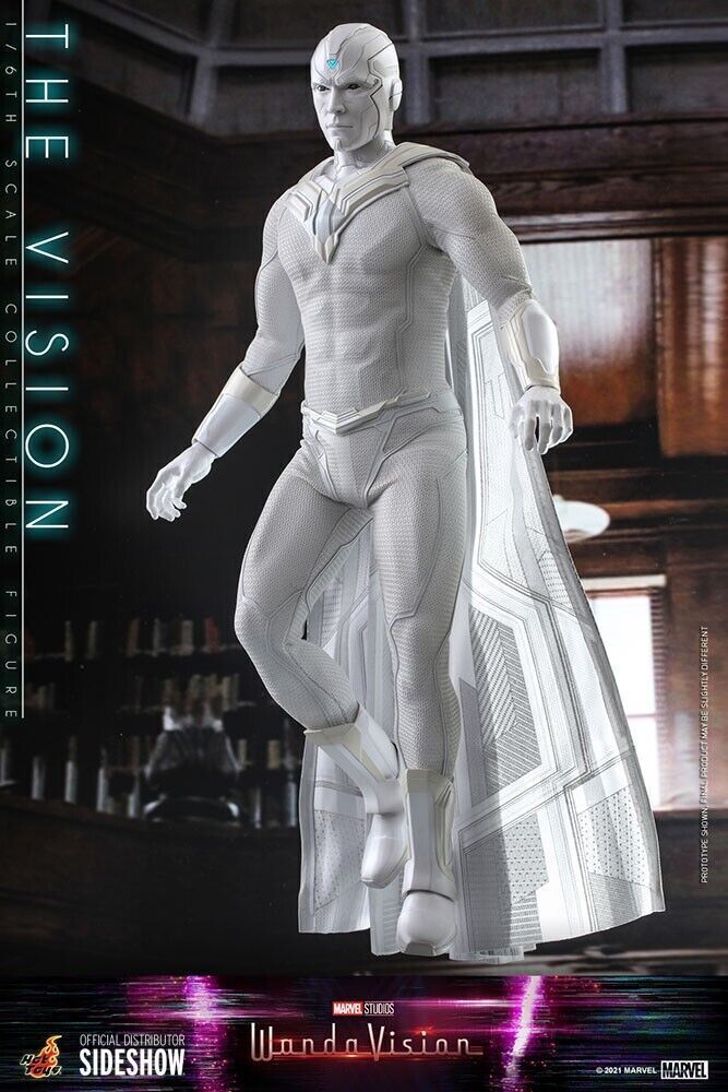 Hot Toys Marvel Vision Wandavision White 1/6 Scale Figure TMS054