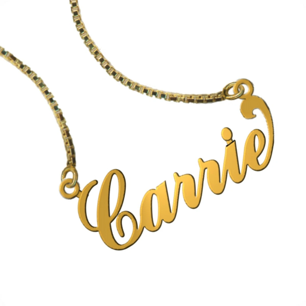 22 Karat Gold Plated Personalized Name Necklace with ANY NAME of