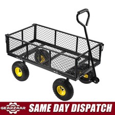 Camping  Cart Garden Cart Duty Steel Heavy Utility Wagon 800LBS Collapsible