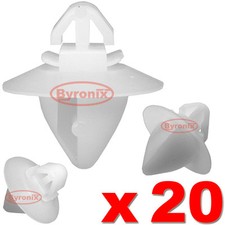 FIAT DOBLO DOOR TRIM CLIPS SIDE MOULDING EXTERIOR PLASTIC COVER STRIP X 20