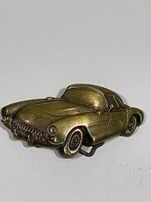 BBB CORVETTE Solid Brass Car Baron Belt Buckle 1979