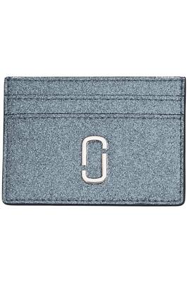 ◇MARC JACOBS◇ Glitter J Marc Card CaseSilver Marc Jacobs Women's The Galactic Glitter J Marc Card Case