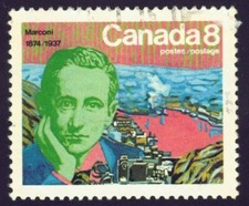 Canada sc#654 Guglielmo Marconi and Signal Hill, Used