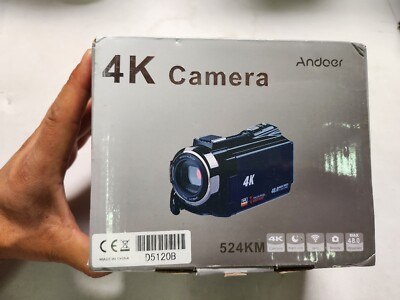 Andoer HDV-524KM 4K 48MP Camcorder Wi-Fi Night View 16x Zoom Video Camera 