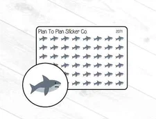 2071~~Shark Planner Stickers.