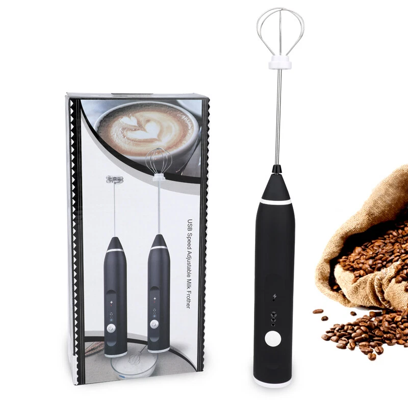 Milk Frother Rechargeable Handheld Electric Foam Maker Stirrer Eggbeater+2 Whisk Milk Frother Rechargeable Handheld Electric Foam Maker Stirrer Eggbeater+2 Whisk