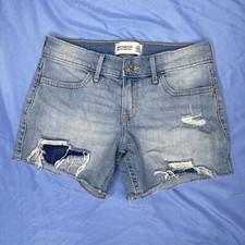 Abercrombie Kids Girls Low Rise Midi Jean Short 11/12 NICE 