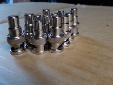 BNC Male to RCA Female Coax Adapter 75ohm - set of 12 pcs 