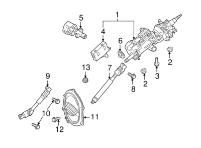 トヨタ 純正 レクサス LS460 アブソーバ コントロール アクチュエータ 2007-2016 Lexus Ls460 Steering Column Lock Actuator OEM for sale