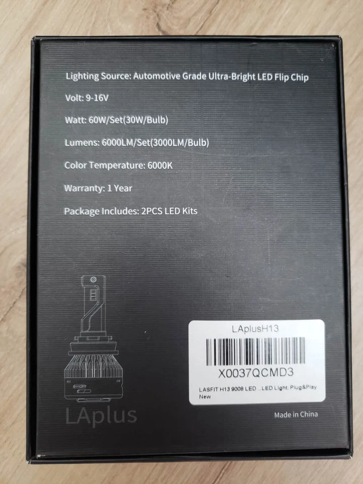 Lasfit H13 LED Headlight Hi-Lo Beam ($49.99 on Amazon!) - Image 2 of 4
