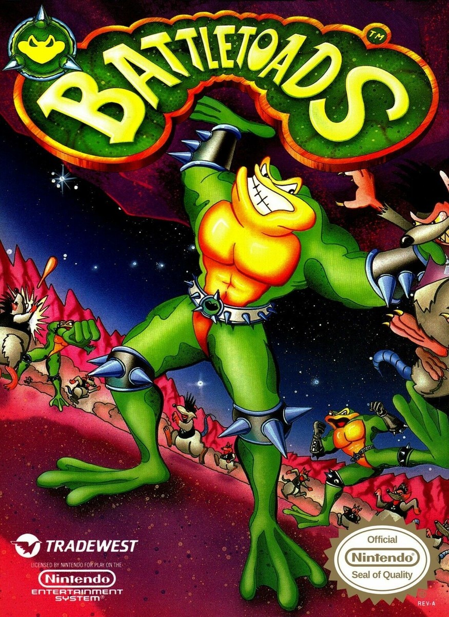 Battletoads Nintendo Box Art Wall Poster NES Multiple Sizes 11x17