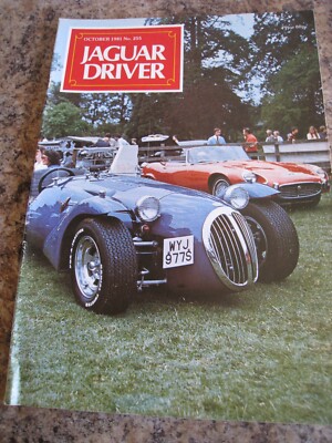 JAGUAR DRIVER MAGAZINE OCT 1981 KOUGER S-TYPE COMPONENTS E-TYPE XJ NEWS