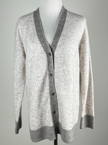 *NWT* ATHLETA Petite L/S Soft Merino Wool 'Westlake Cardigan'- SP, Beige Heather