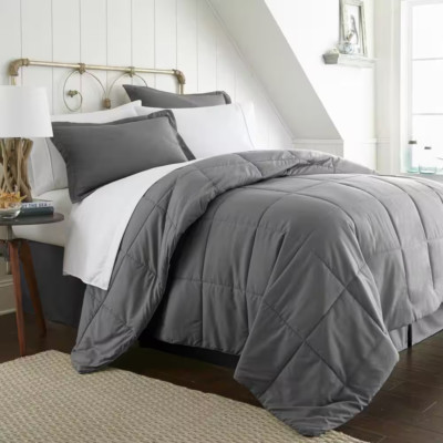 Performance 6-Piece Gray Twin Comforter Set