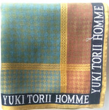 USED HANDKERCHIEF VINTAGE BANDANA PATTERN COTTON 18" POCKET SQUARE HANKY