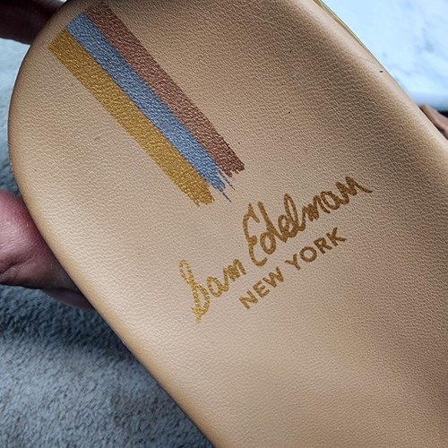 Sam Edelman Shoes Womens Size 9.5 Valeri Brown Leather Slip On Sandals *NWOT* - Picture 10 of 12