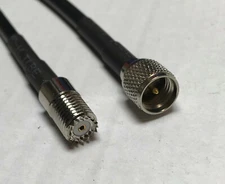 Mini-UHF Male to Mini-UHF Female RFC195 Coax Cable Pick Your Length HAM WIFI USA
