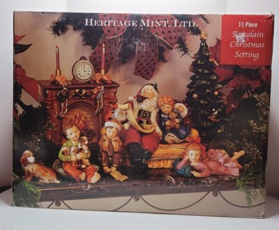 2003 Heritage Mint 10 Piece Porcelain Christmas Setting. | eBay
