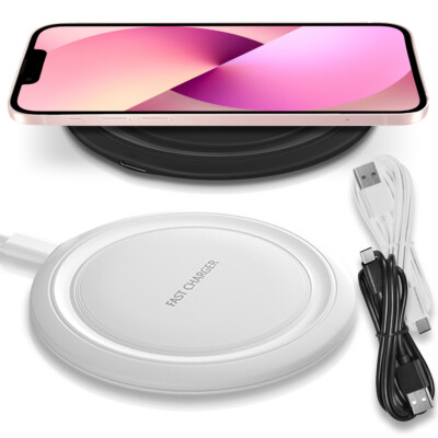 Schnell Ladegerät QI Wireless Charger für Apple iPhone 16e Kabellos Laden 15W