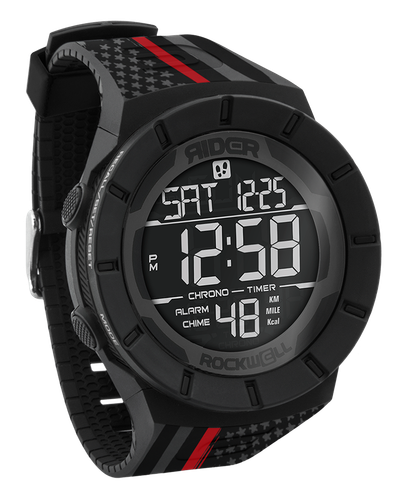 NEW MENS Rockwell COLISEUM FIT Wrist Watch ASSAULT RED LINE LIMITED FIRE USA