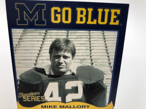 TK Legacy MIKE MALLORY AUTO Signed M GO BLUE Card MGB72 MICHIGAN WOLVERINES - Picture 5 of 9