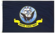 U.S. Navy Flag 3x5 Feet - Quality, UV-Resistant, Made in the USA